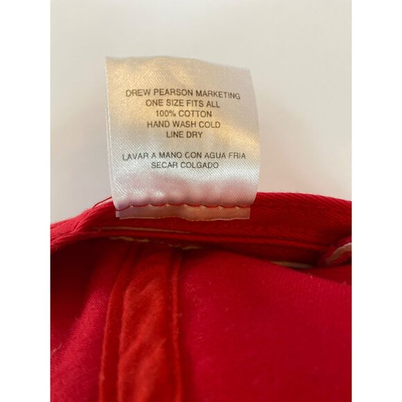 Vintage Detroit Red Wings Drew Pearson Hat Cap NHL Hockey Red Adjustable - Picture 9 of 9